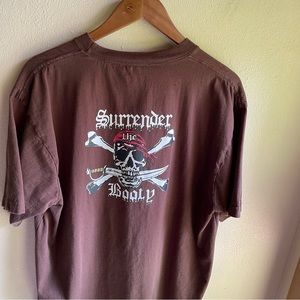 Vintage  "Surrender the Booty" Bad to The Bone Tshirt. Nassau, Bahamas. XL